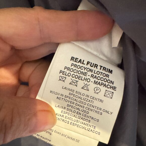 Real fur trim long winter jacket - Picture 4 of 5